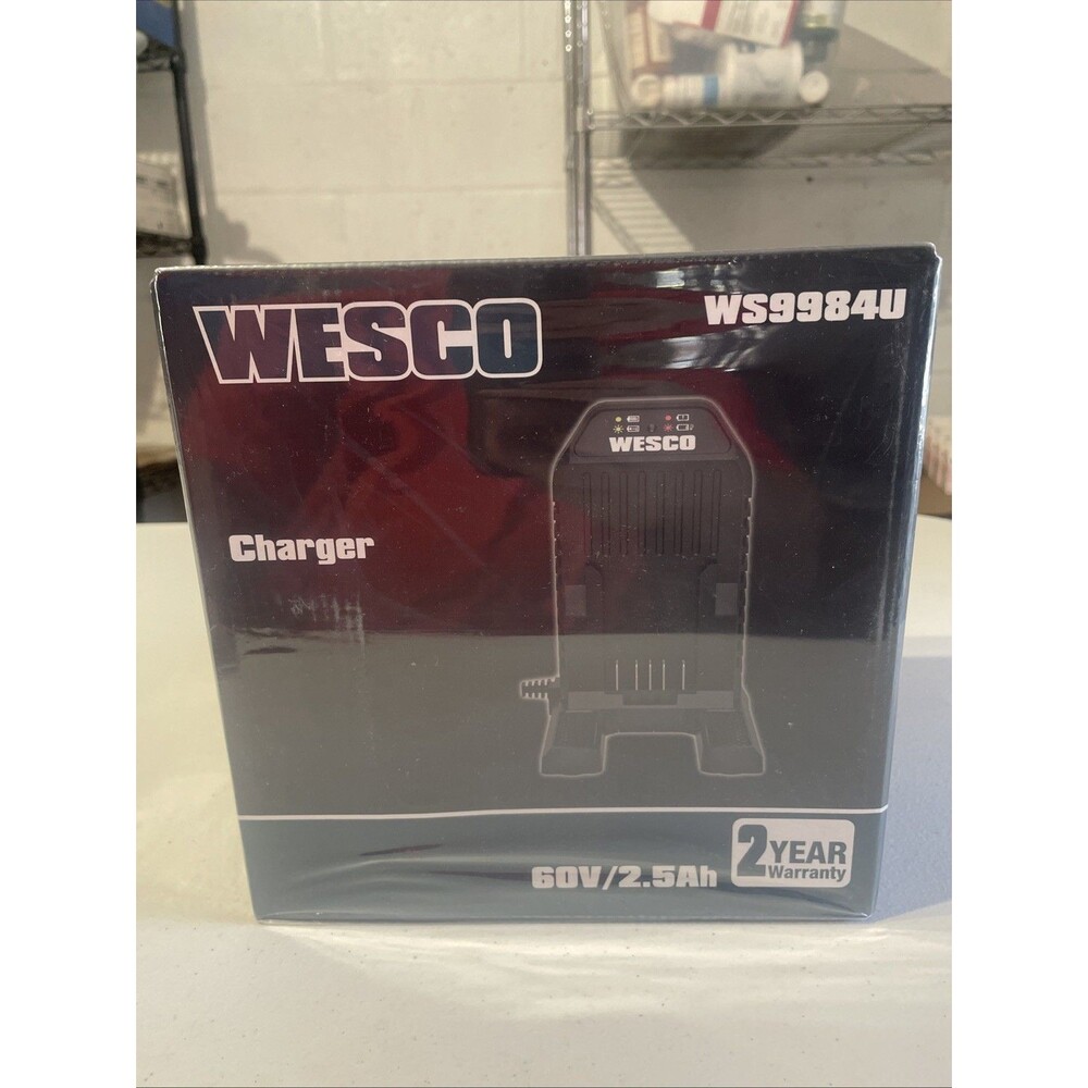 Wesco WS9984U 60V/2.5Ah Battery Charger for WS9982 WS9983 Batteries New